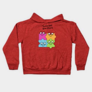 Puzzles Well With Others! Kids Hoodie